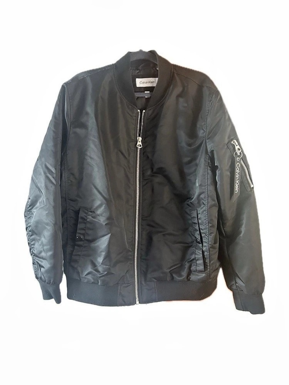 Calvin Klein Black Bomber Jacket Like New